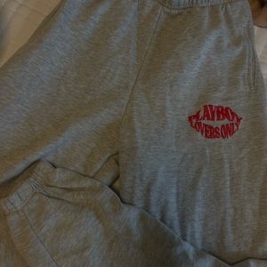 Pacsun playboy grey sweatpants